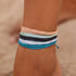 Pura Vida Original Anklet PACIFIC BLUE