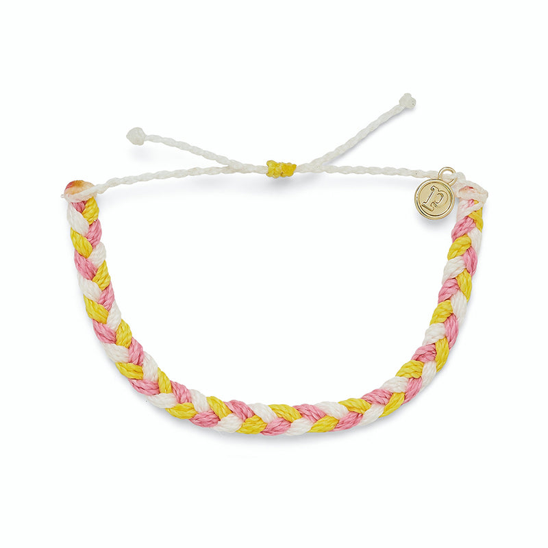 Pura Vida Braided Bracelet STRAWBERRY LEMONADE