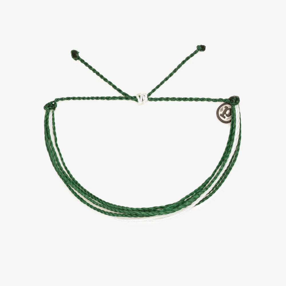 Pura Vida Original Bracelet GREEN/WHITE