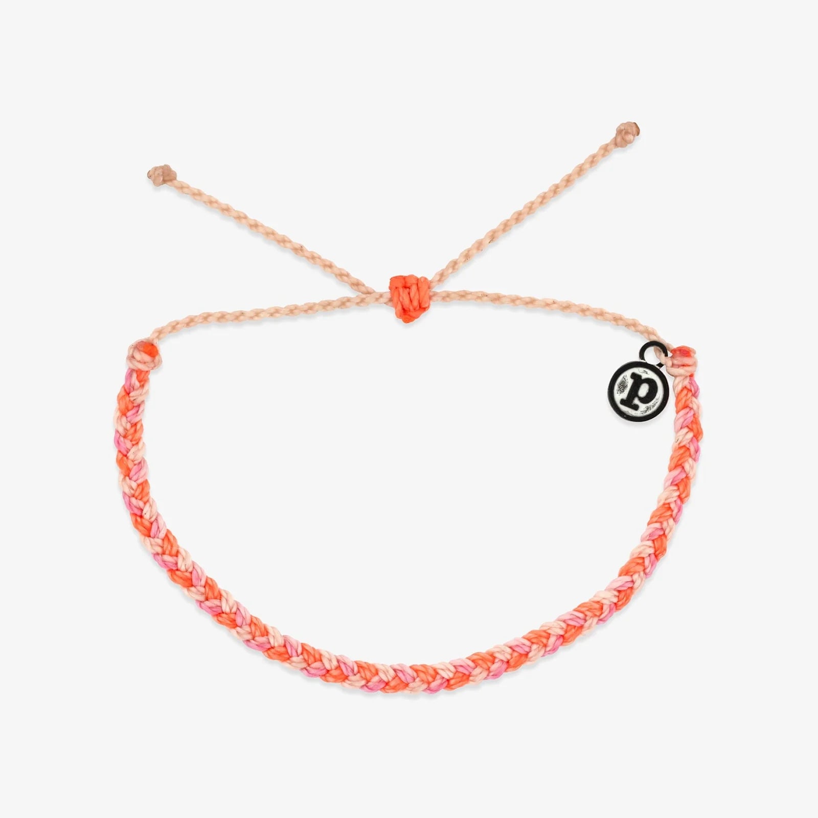 Pura Vida Mini Braided Bracelet PINK SHERBET