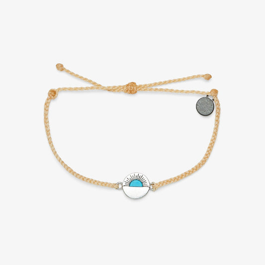 Pura Vida Silver Gemstone Sunset Bracelet CREAM