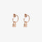 Pura Vida Lock Hoop Earrings ROSE GOLD