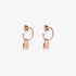 Pura Vida Lock Hoop Earrings ROSE GOLD