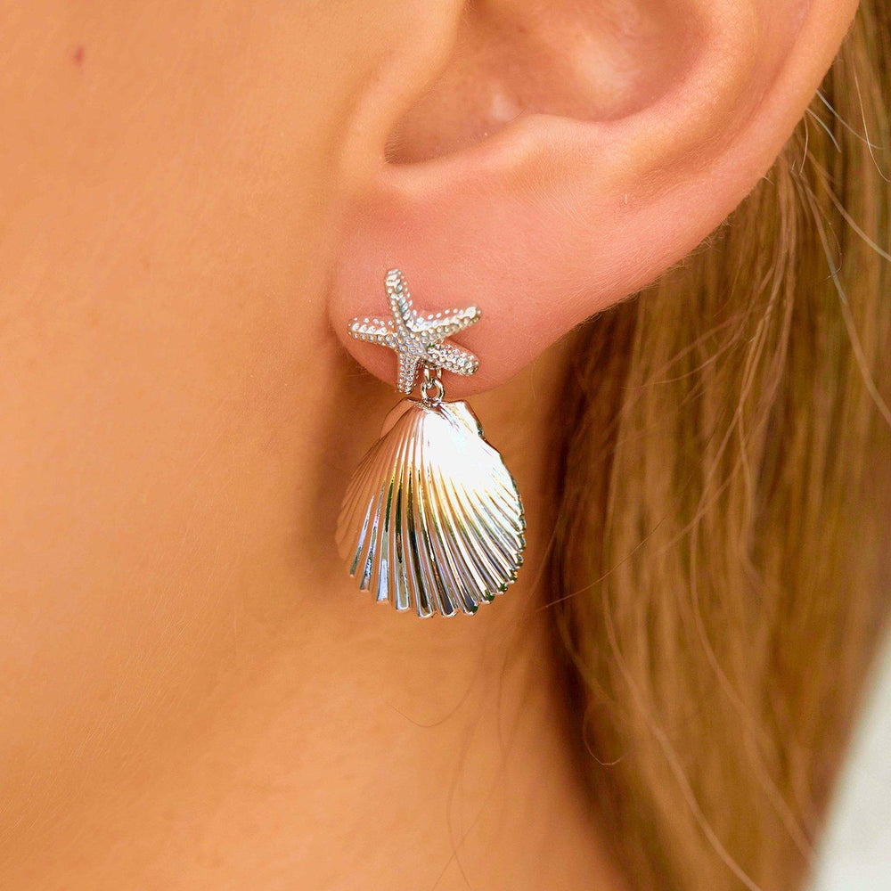 Pura Vida Starfish Dangle Earring SILVER