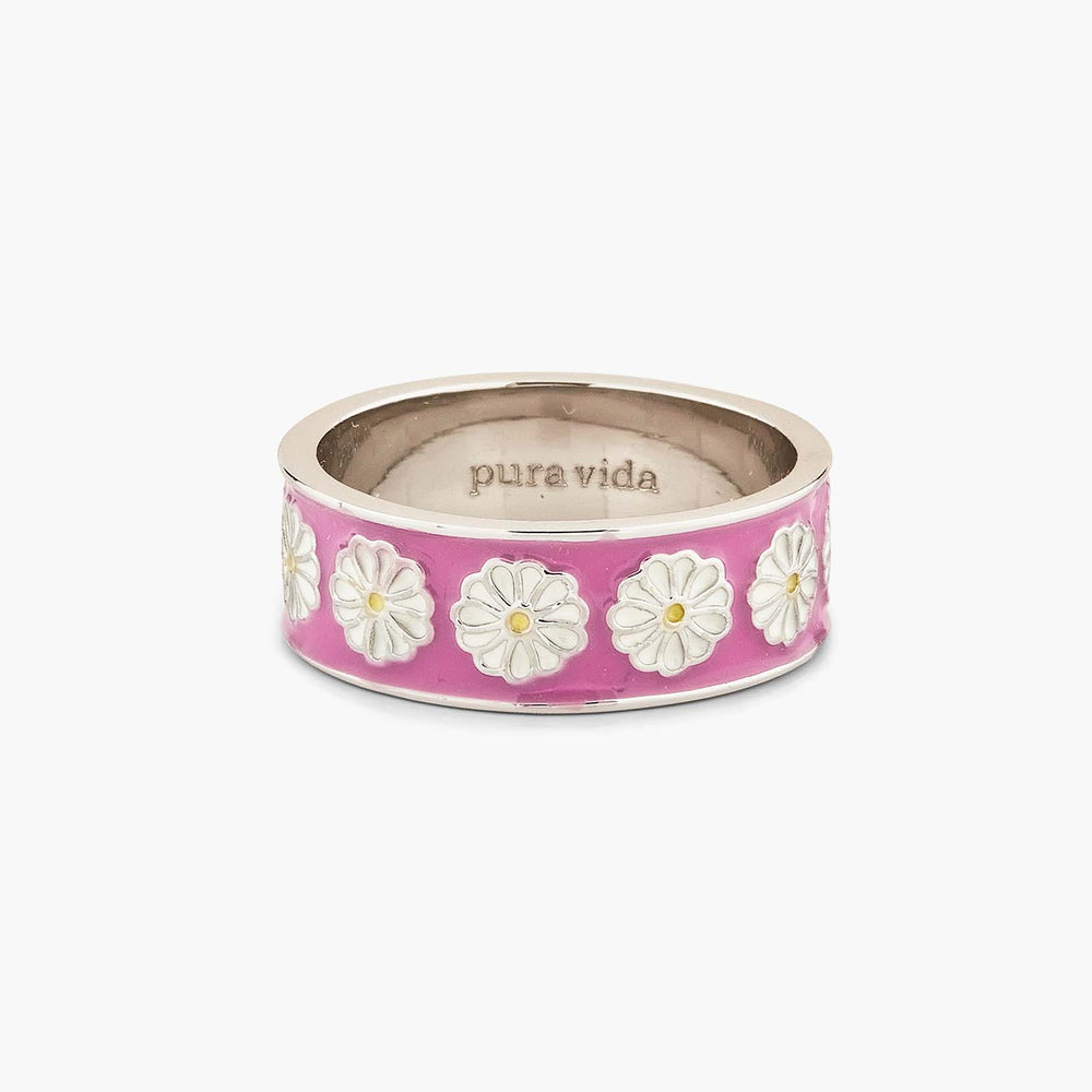 Pura Vida Dreamy Daisy Ring SILVER