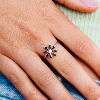 Pura Vida Flower Power Ring SILVER