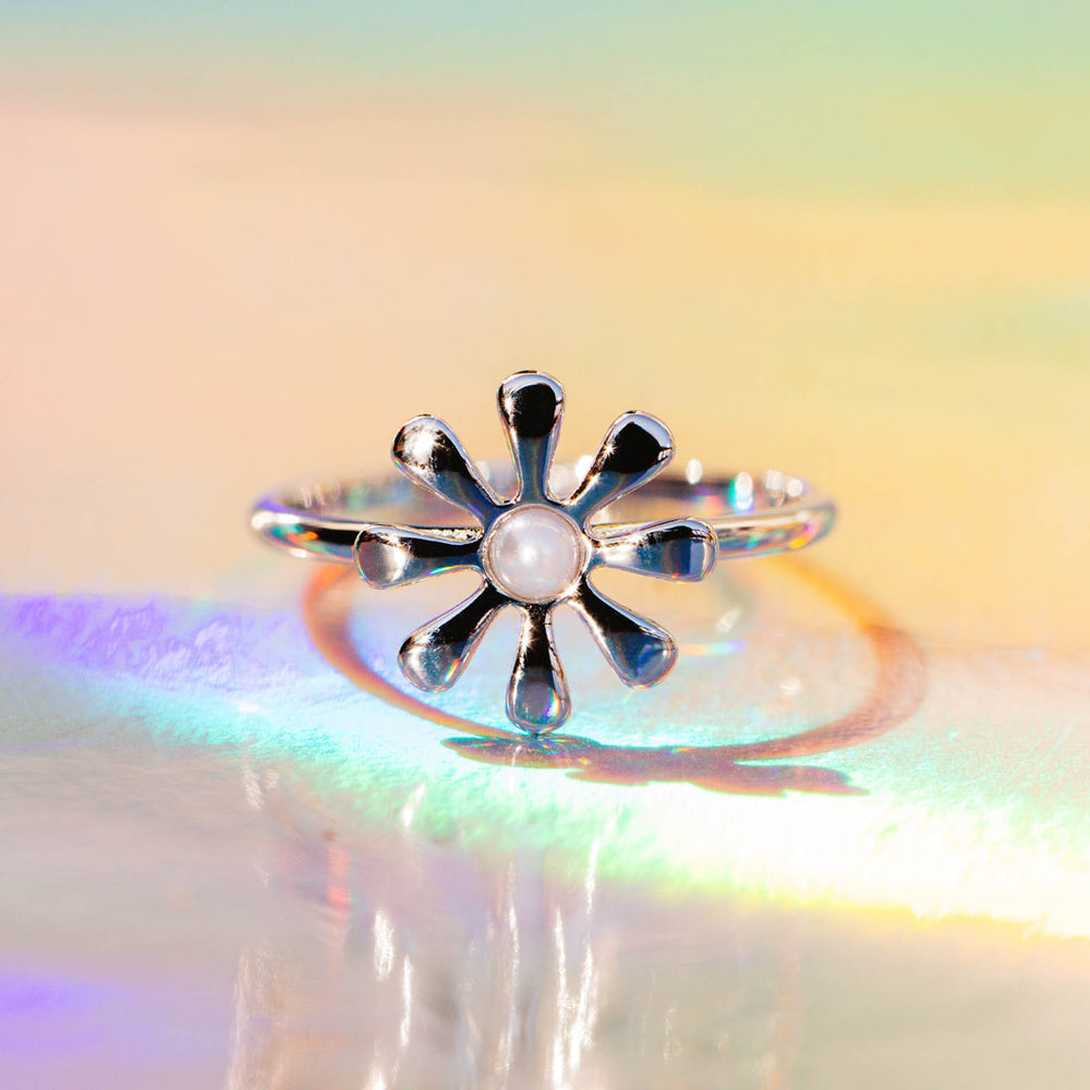 Pura Vida Flower Power Ring SILVER