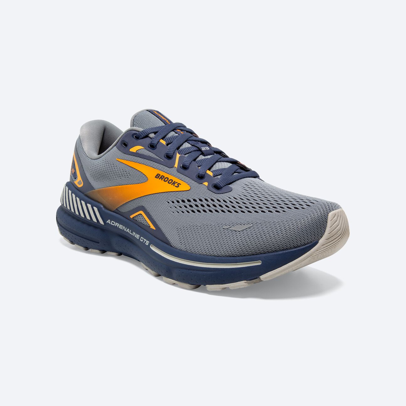 Brooks M Adrenaline GTS 23 GREY / CROWN BLUE / ORANGE