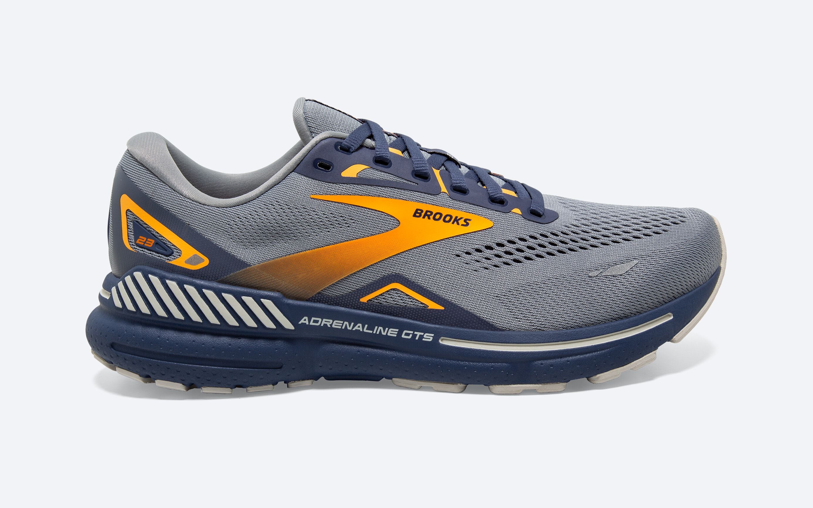 Brooks M Adrenaline GTS 23 GREY / CROWN BLUE / ORANGE