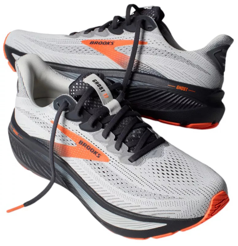 Brooks M Ghost 17 OYSTER MUSHROOM/ORANGE/EBONY