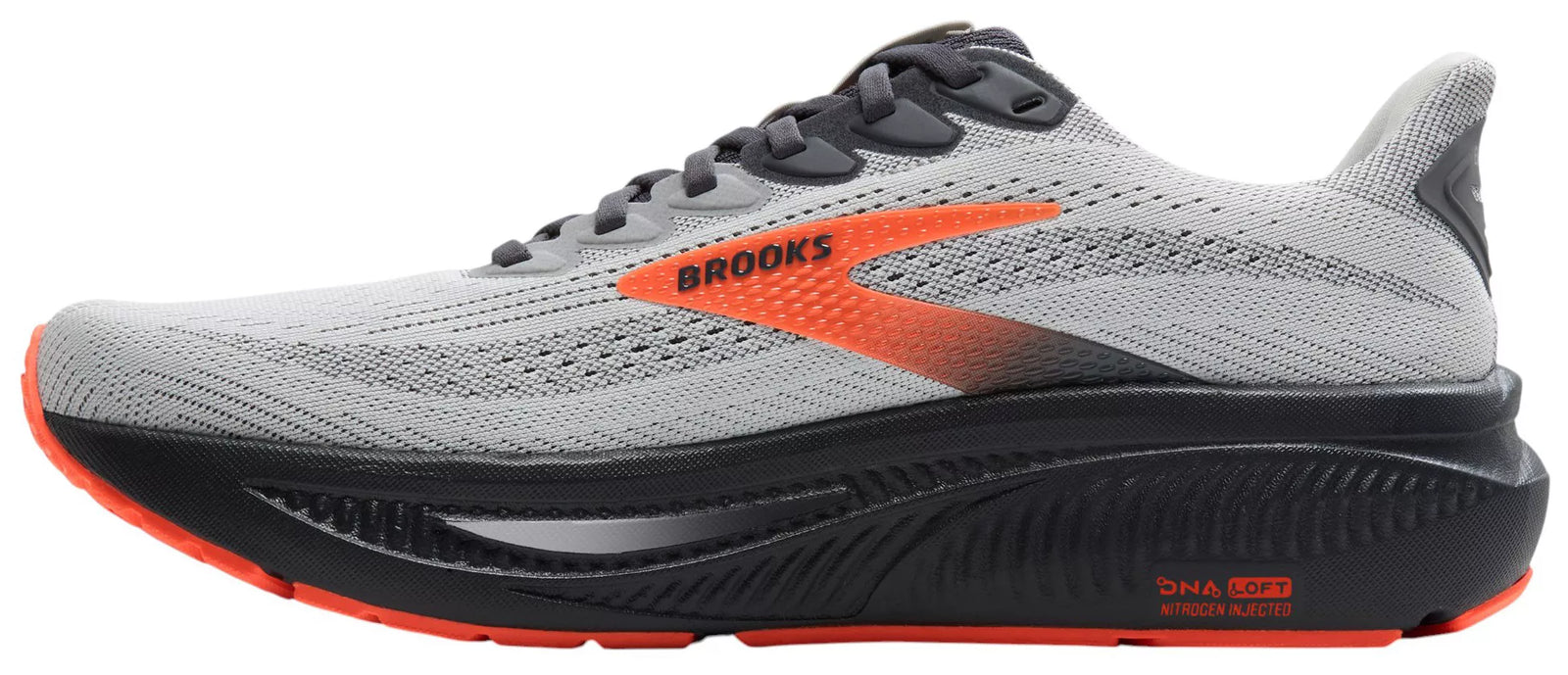 Brooks M Ghost 17 OYSTER MUSHROOM/ORANGE/EBONY