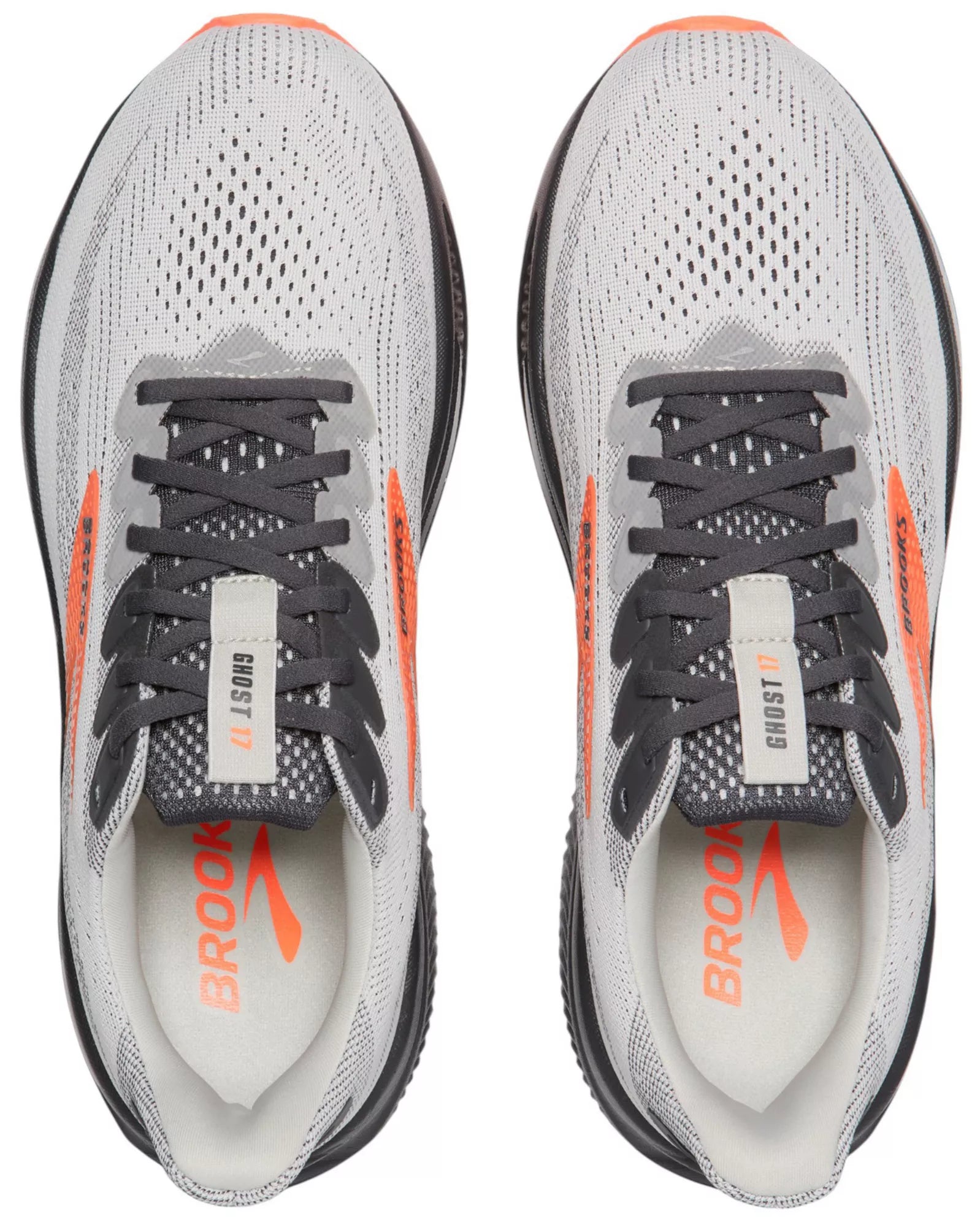 Brooks M Ghost 17 OYSTER MUSHROOM/ORANGE/EBONY