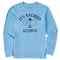 Life is Good M LS Crusher Racquet Science Pickleball Tee COOL BLUE