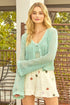 Mystree W Crochet Cardigan SEAFOAM