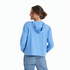 Life is Good W LS Boxy Hoodie Wavy Stripes CORNFLOWER BLUE