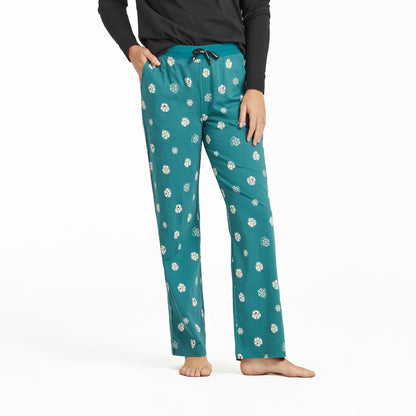 Life is Good W Snuggle Up Sleep Pant Nordic Holiday SPRUCE