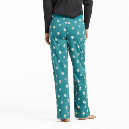 Life is Good W Snuggle Up Sleep Pant Nordic Holiday SPRUCE