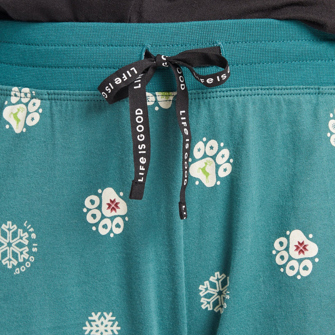 Life is Good W Snuggle Up Sleep Pant Nordic Holiday SPRUCE