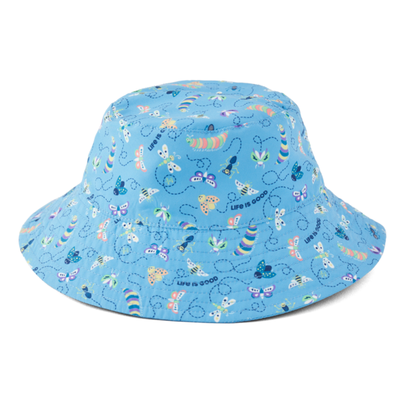 Life is Good Baby Made in the Shade Hat Flying Bugs COOL BLUE