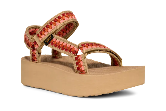 Teva W Flatform Universal Tesseria Crochet SEDONA MULTI