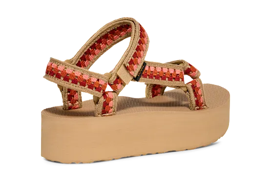 Teva W Flatform Universal Tesseria Crochet SEDONA MULTI