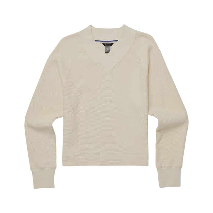 Cotopaxi W LS Atajo Waffle V-Neck CREAM