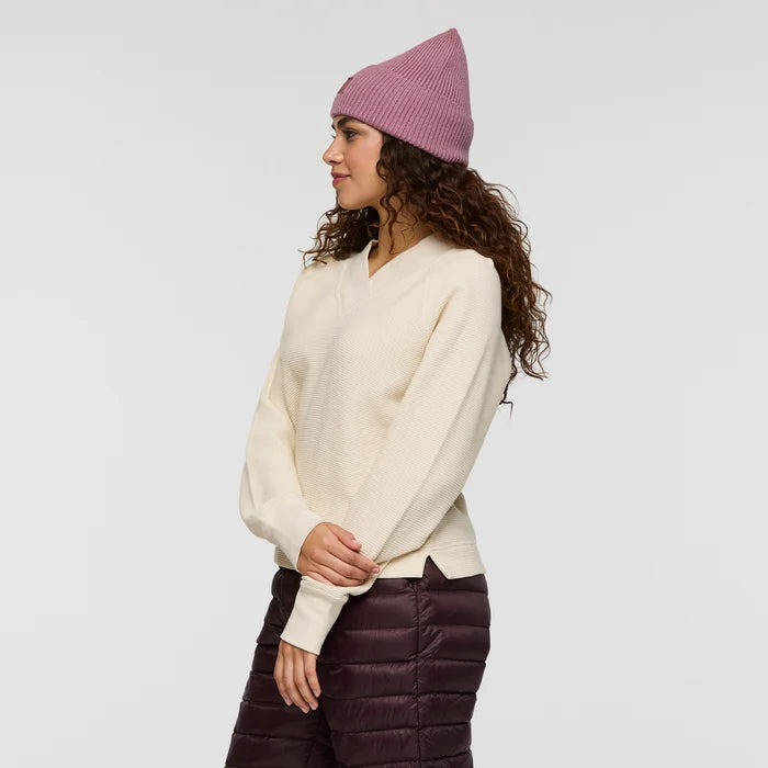 Cotopaxi W LS Atajo Waffle V-Neck CREAM