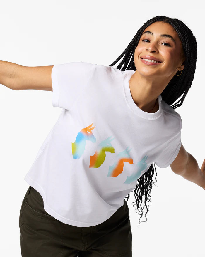 Cotopaxi W SS Cuatro Bitmap Tee WHITE
