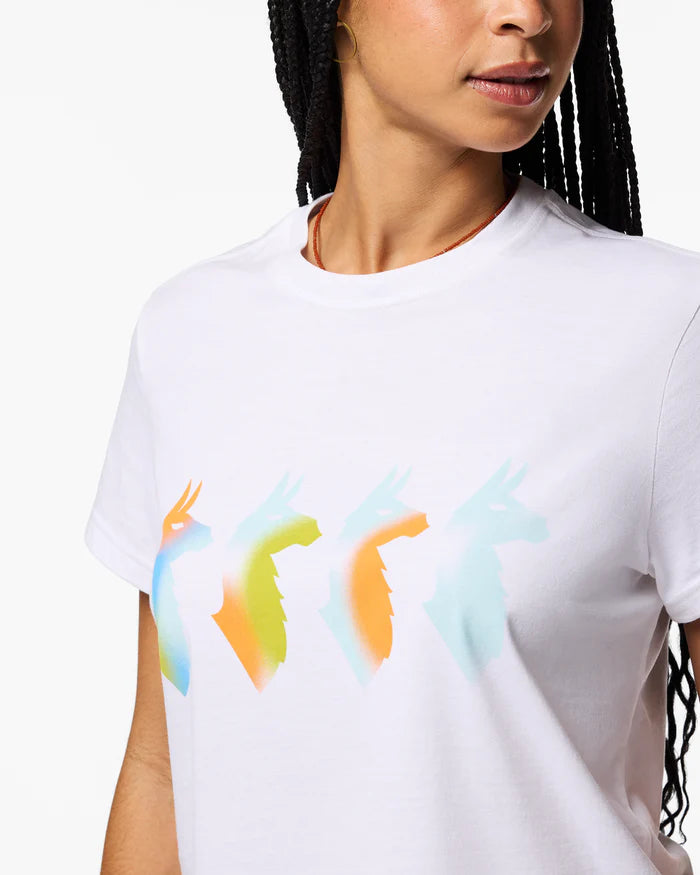 Cotopaxi W SS Cuatro Bitmap Tee WHITE
