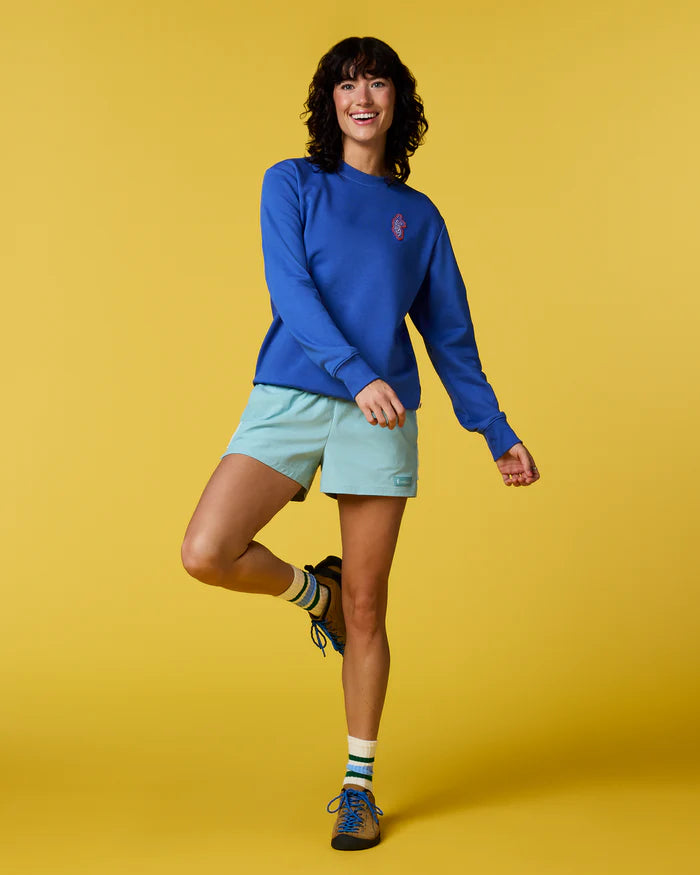 Cotopaxi W Lava Llama Sweatshirt AZURE
