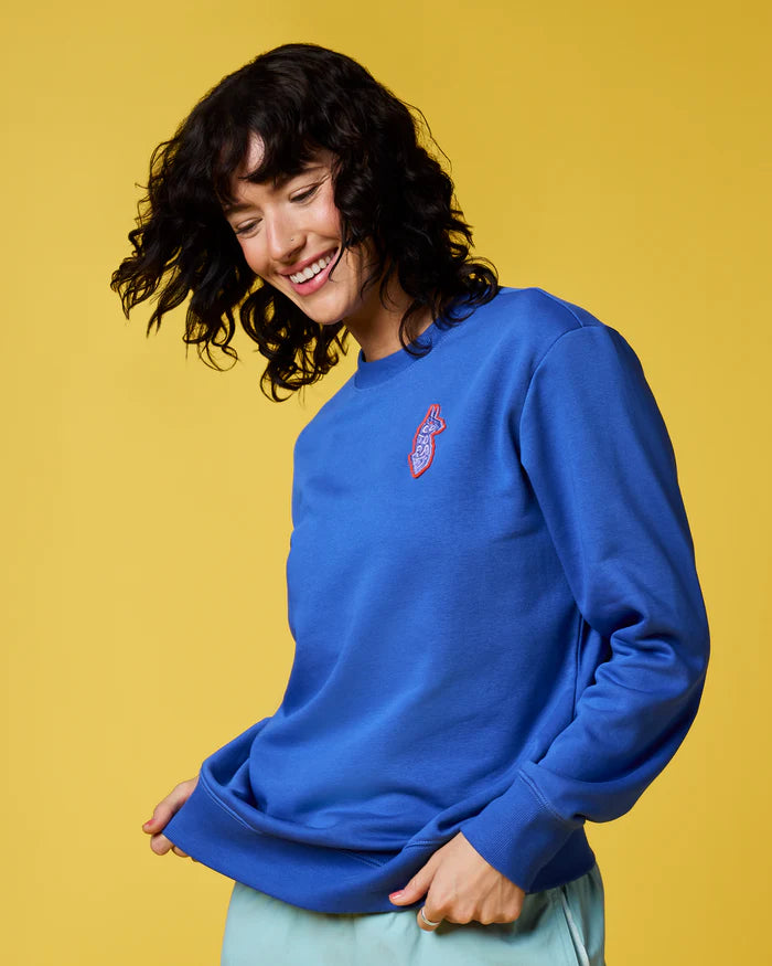 Cotopaxi W Lava Llama Sweatshirt AZURE