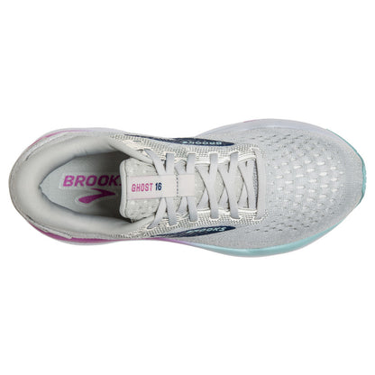 Brooks W Ghost 16 WHITE / GREY / ESTATE BLUE