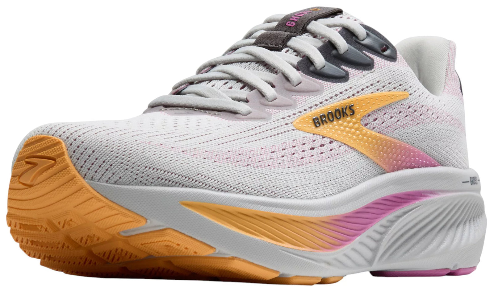 Brooks W Ghost 17 OYSTER/APRICOT/PINK