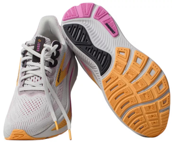Brooks W Ghost 17 OYSTER/APRICOT/PINK