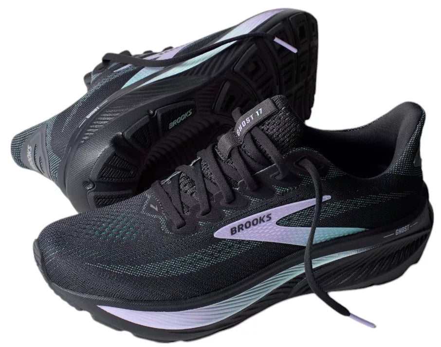 Brooks W Ghost 17 GREY/CLEARWATER/PURPLE