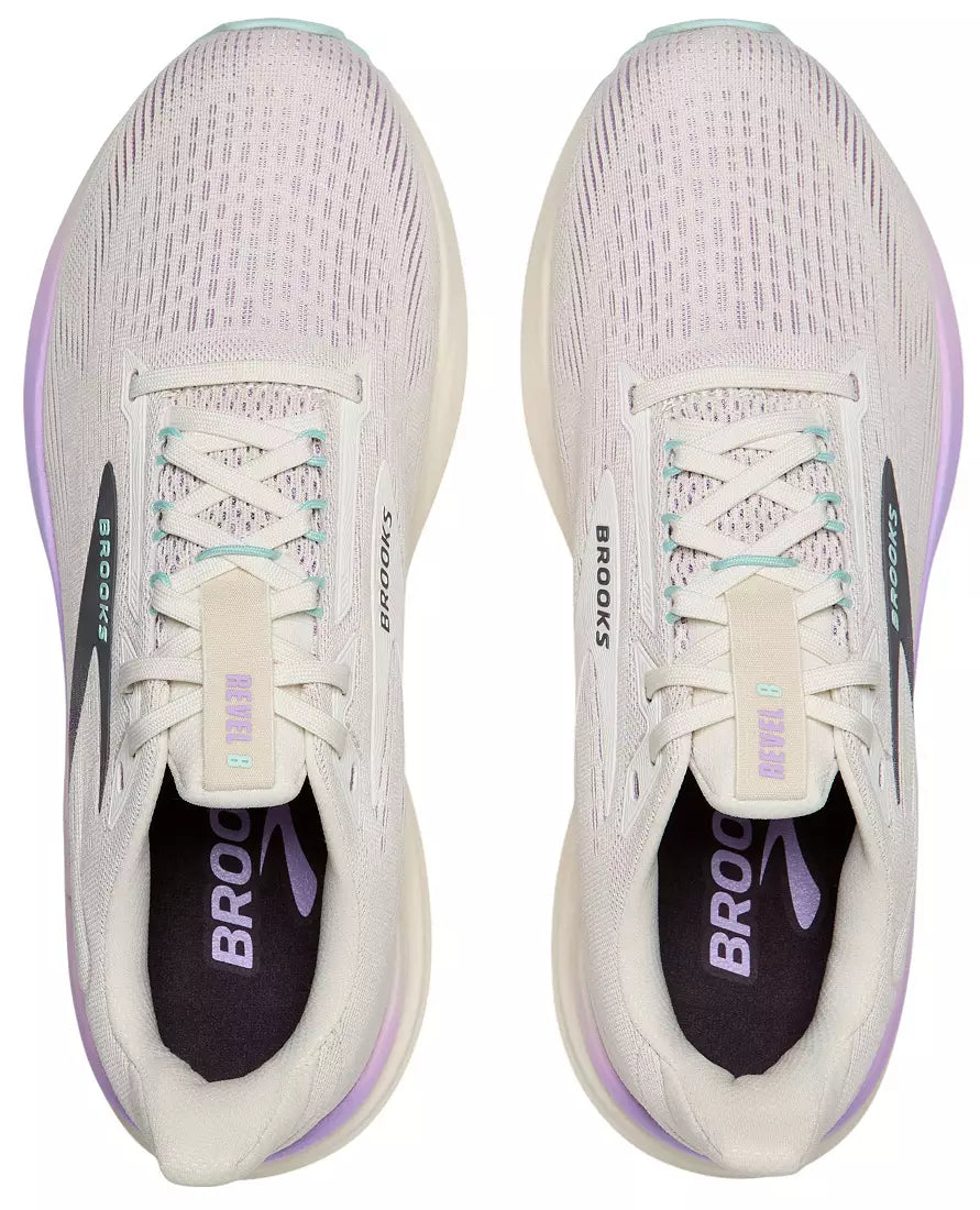 Brooks W Revel 8 COCONUT / PURPLE ROSE / CLEARWATER