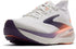 Brooks W Glycerin 23 WHITE/MULLED GRAPE/CLEAR