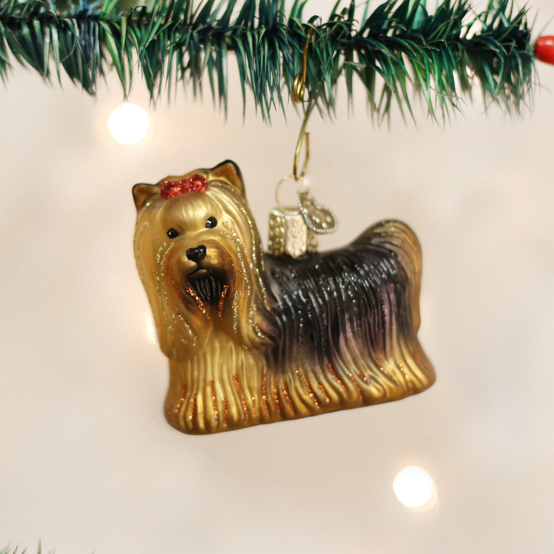 Old World Christmas Ornament YORKIE