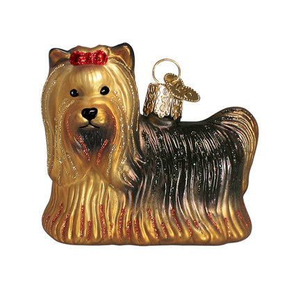 Old World Christmas Ornament YORKIE