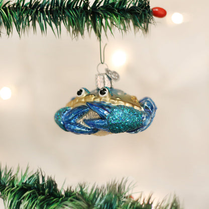 Old World Christmas Ornament BLUE CRAB