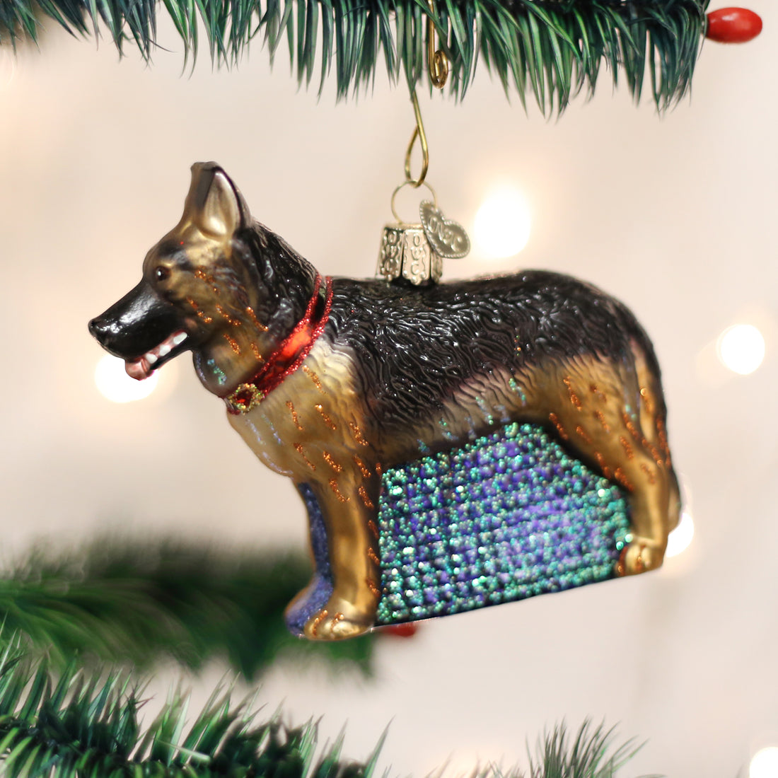 Old World Christmas Ornament GERMAN SHEPHERD