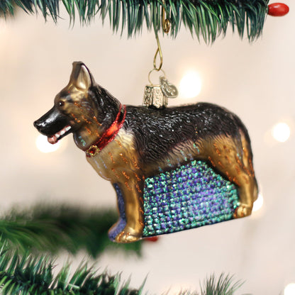 Old World Christmas Ornament GERMAN SHEPHERD