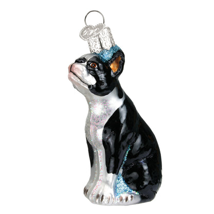 Old World Christmas Ornament BOSTON TERRIER