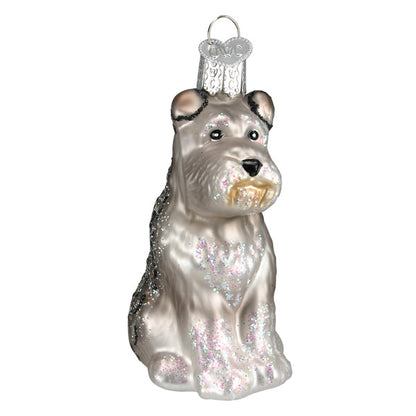 Old World Christmas Ornament GREY SCHNAUZER