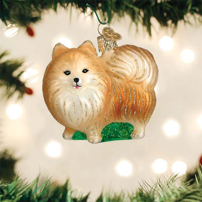 Old World Christmas Ornament STANDING POMERANIAN