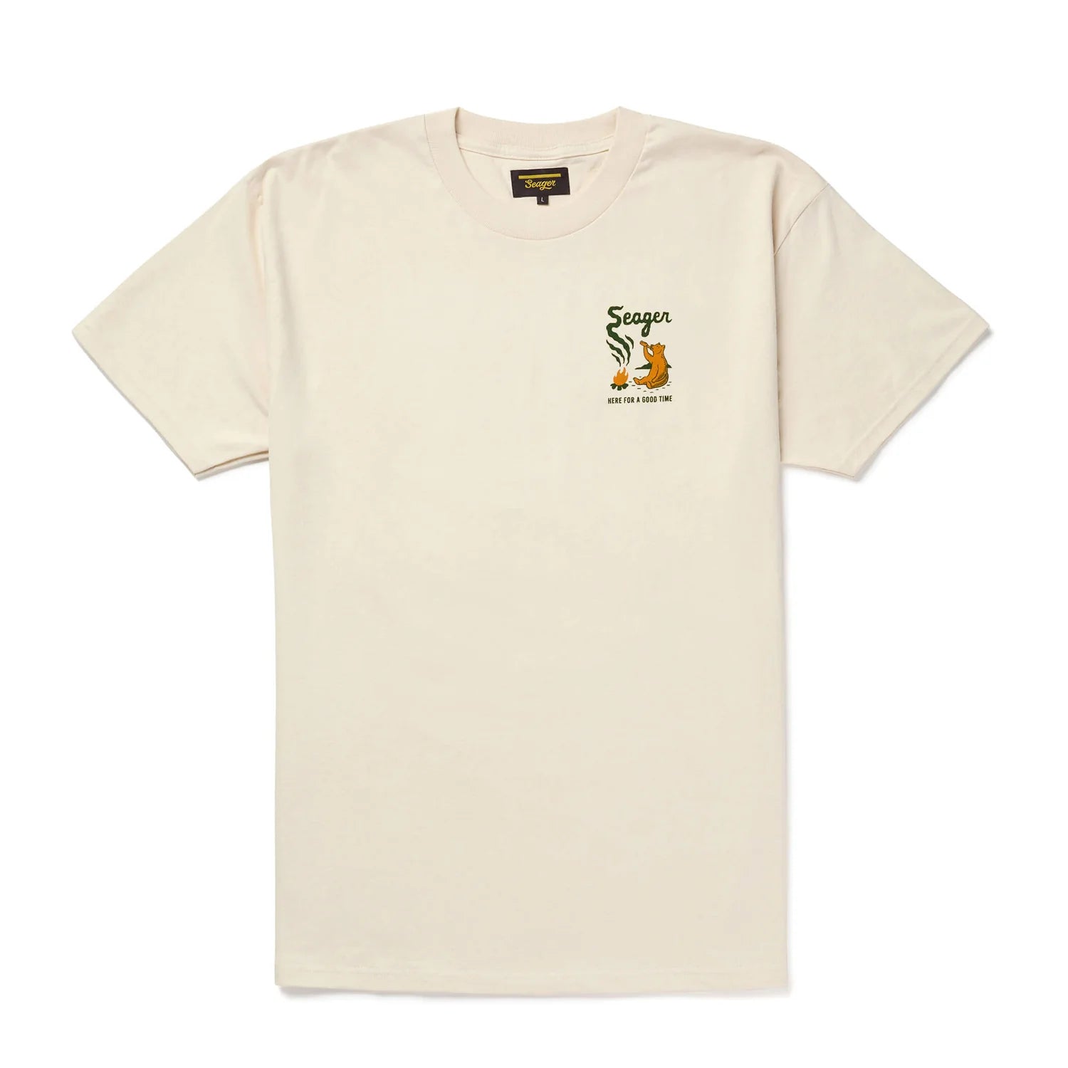 Seager M SS Smokey Tee CREAM