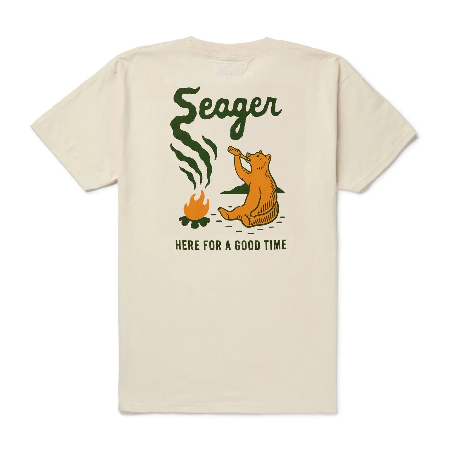 Seager M SS Smokey Tee CREAM