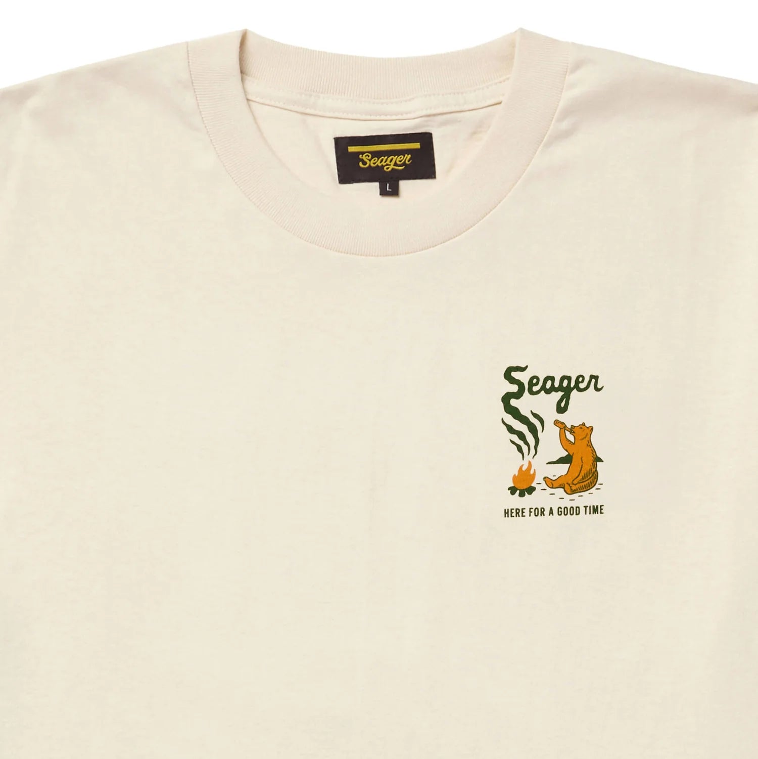 Seager M SS Smokey Tee CREAM