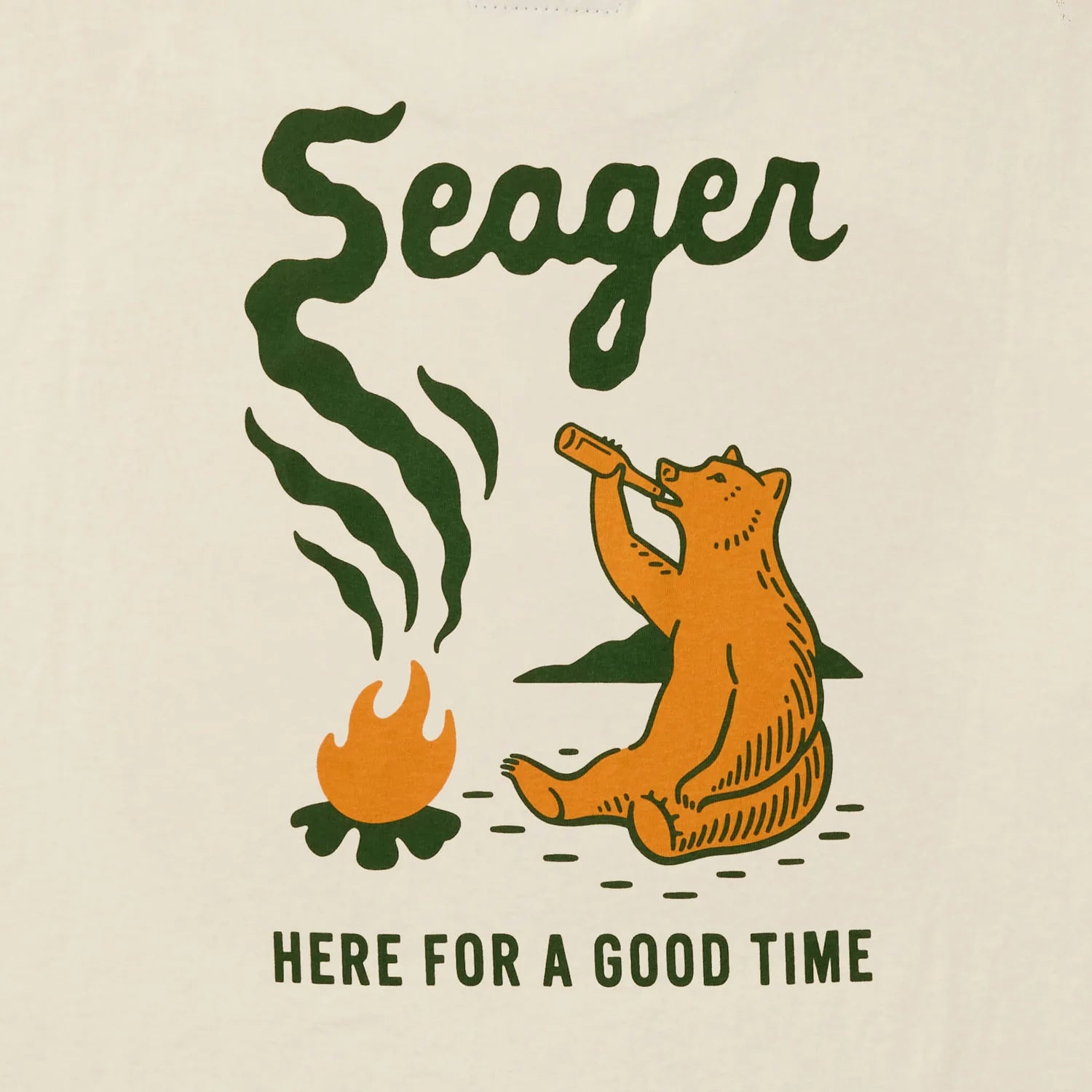 Seager M SS Smokey Tee CREAM