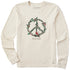 Life is Good W LS Crusher Winter Pines Peace on Earth PUTTY WHITE